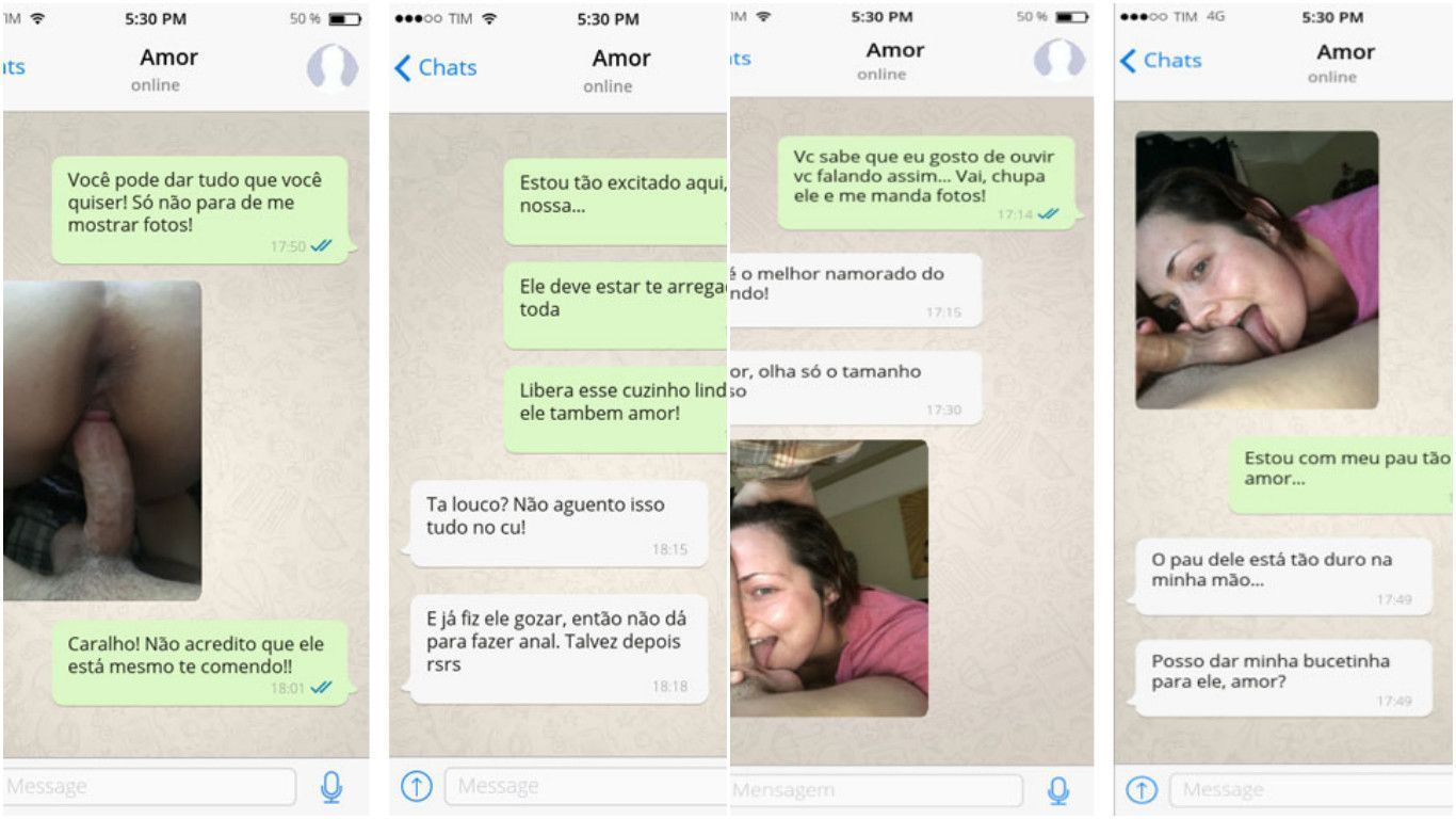 Olha só a conversa de Whatsapp intima