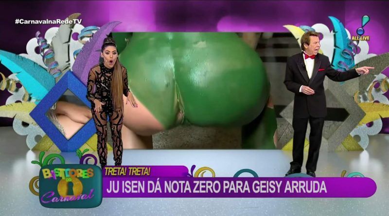 Modelo mostra o cu ao vivo na RedeTV