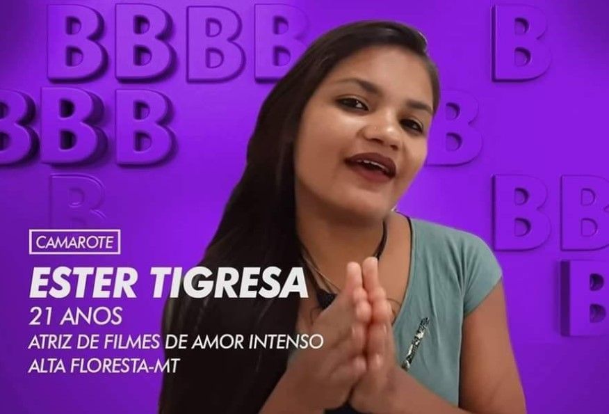 Ester tigresa dando o cu no BBB 20