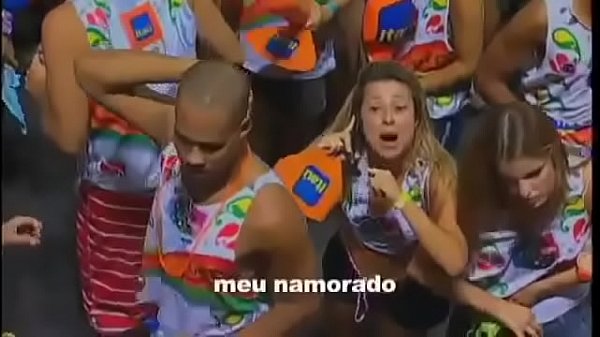 Carnaval Mulher Sambando Nua