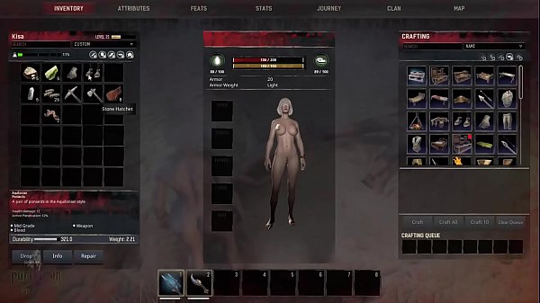 Conan Exiles Customizando Mulher Nua