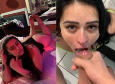 Camila Vegas fazendo um oral e sendo penetrada de quatro