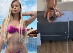 Sabrina de Martini fudendo gostoso na posição de quatro em frente ao espelho com muito tesão