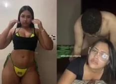 Beatriz Vitória, a TikToker, fudendo gostoso deitada de barriga para baixo e levando gozada nas nádegas