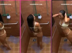 Vanessa Lopes cuidando da depilação e higiene íntima no Big Brother Brasil