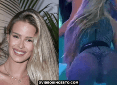 Yasmin Brunet dançando com a calcinha bem cavada no bumbum