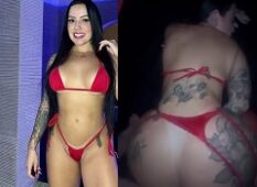 Brena Barbosa arrasando no sexo com uma calcinha vermelha maravilhosa