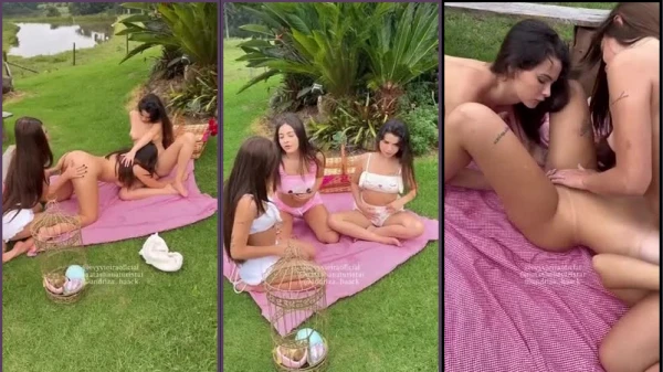 Natasha Steffens, Evy Vieira e Andriza Haack em um momento íntimo juntas