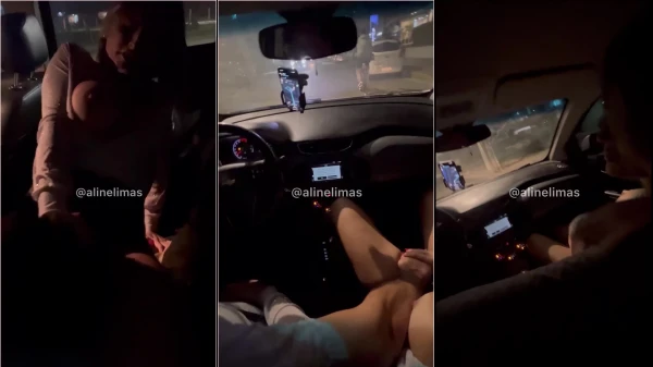 Aline Limas fudendo gostoso com motorista da Uber