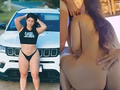 Luana Kazaki fudendo gostoso com dois caras cheios de vontade