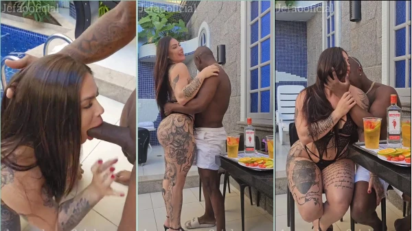 Anny Alves, que tem um belo bumbum, transando com um negro