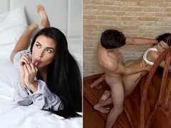 Fernanda Campos arrasando em um vídeo pornô dando umazinha na escada