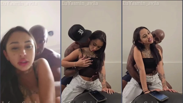 Yasmin Avila, uma jovem de 19 anos, transando com um cara bem pauzudo de forma discreta